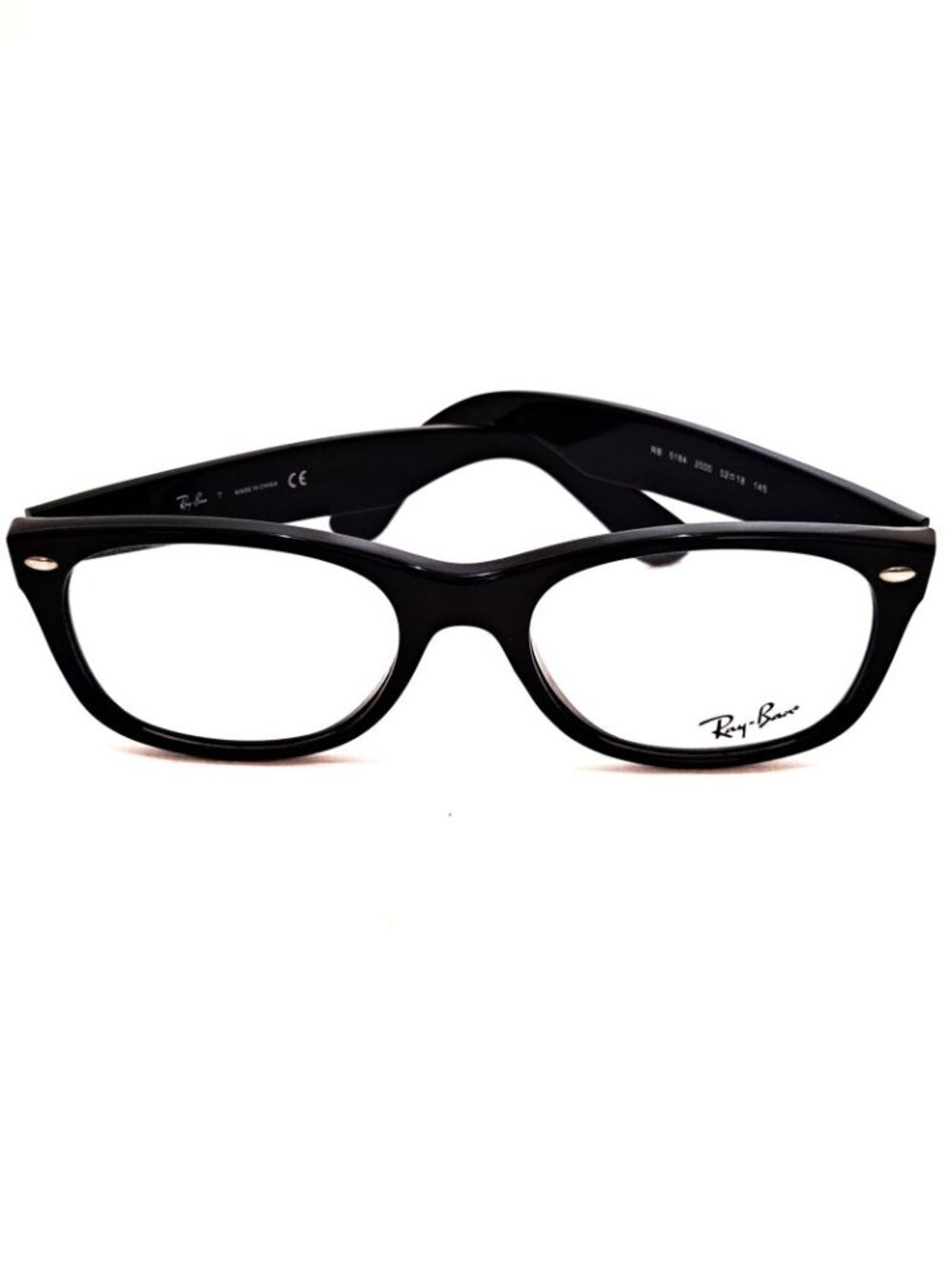 Ray Ban RB 5184 2000 New Wayfarer Black size 52/18/145 Eyeglasses New With Case
